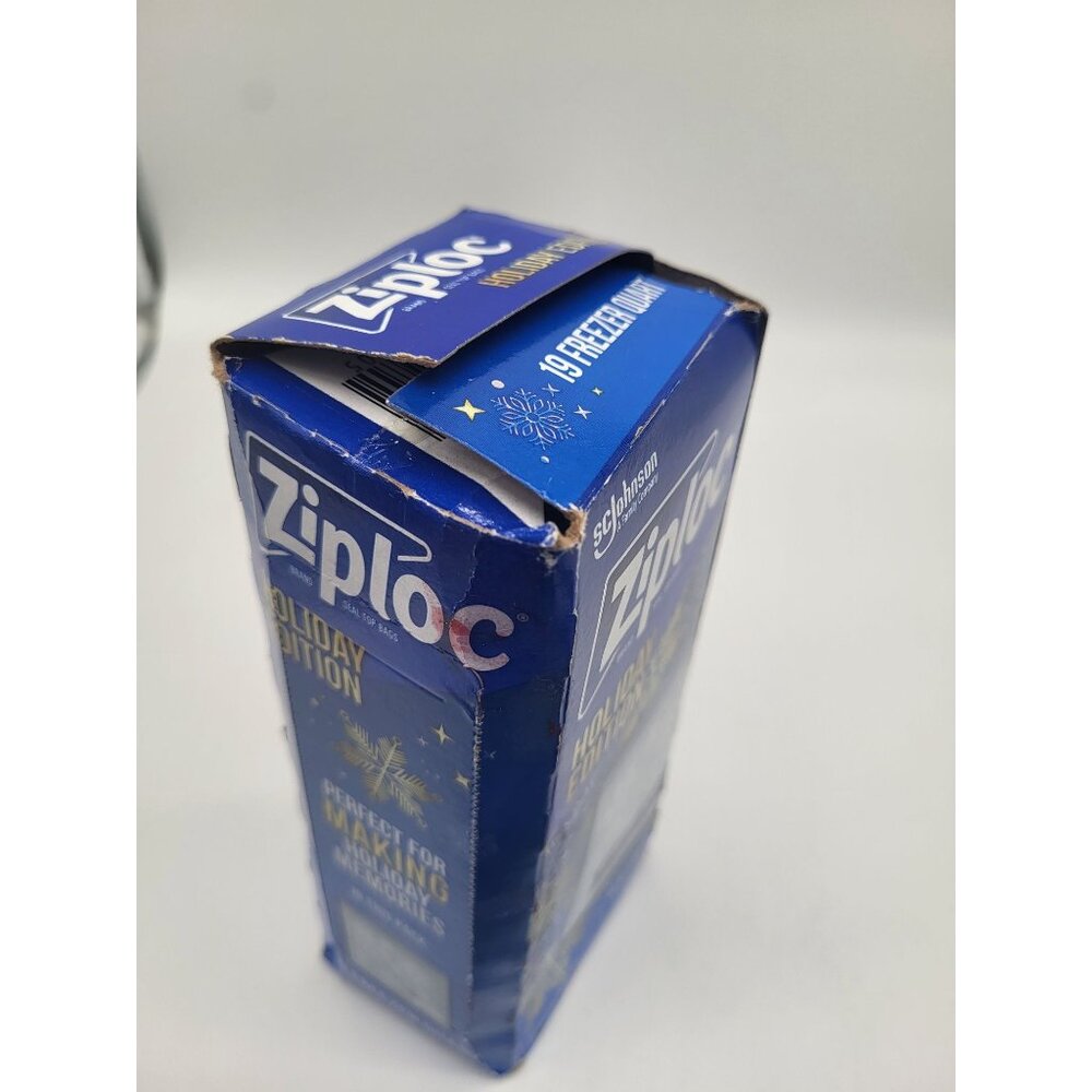 Ziploc Holiday Edition Quart Freezer Bags 19 Ct Grip N Seal Set Of 3 Boxes (57 b - Picture 6 of 6